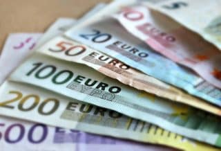 banknotes, euro, paper money