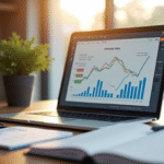 Bureau en bois moderne avec ordinateur affichant salaires internationaux