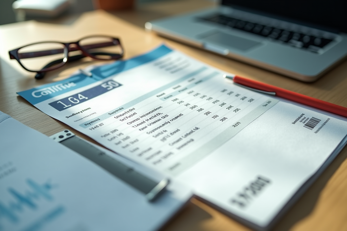 Zoom sur une fiche de paie avec 1500 euros visible
