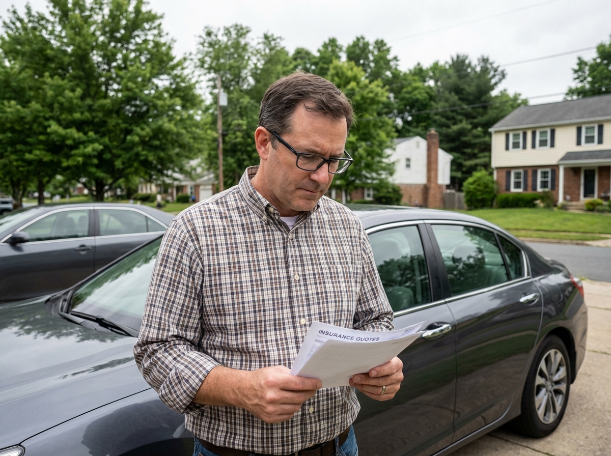 Homme pensif avec devis d