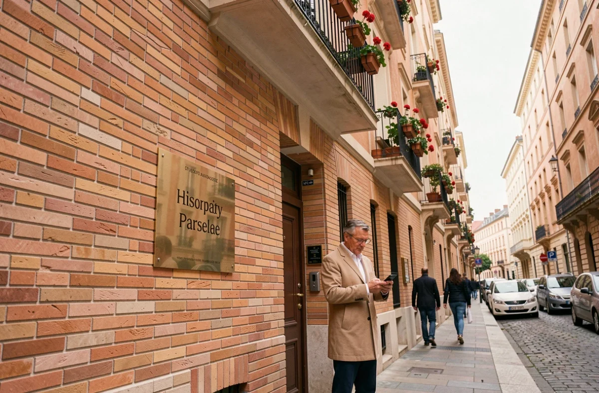 Immeuble haussmannien en briques roses à Toulouse représentant un bien immobilier SCPI