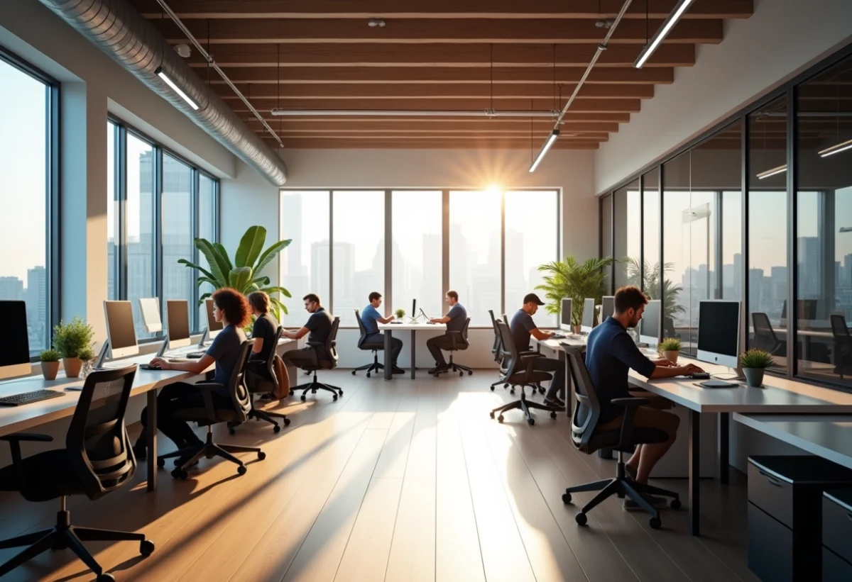 bureaux à l'heure