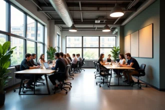 bureaux à l'heure